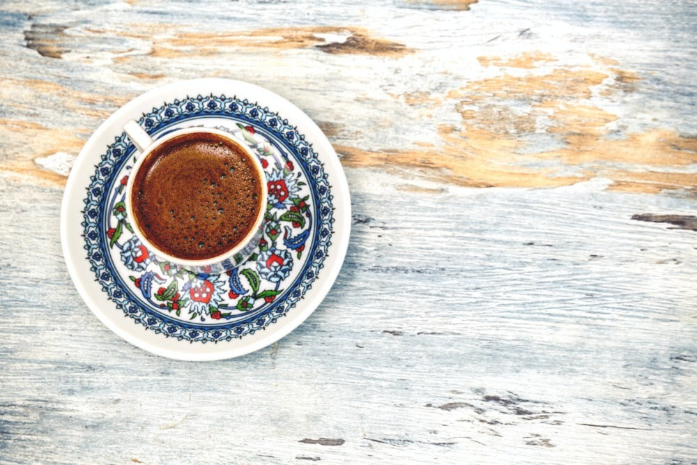 Turkish coffee in a cup